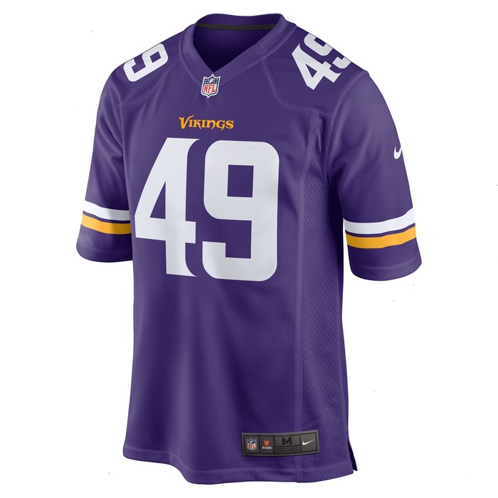 Tanner Vallejo Minnesota Vikings Nike Team Game Jersey - Purple