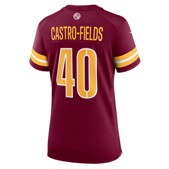 Tariq Castro-Fields Washington Commanders Nike Women's Game Player Jersey - Burgundy