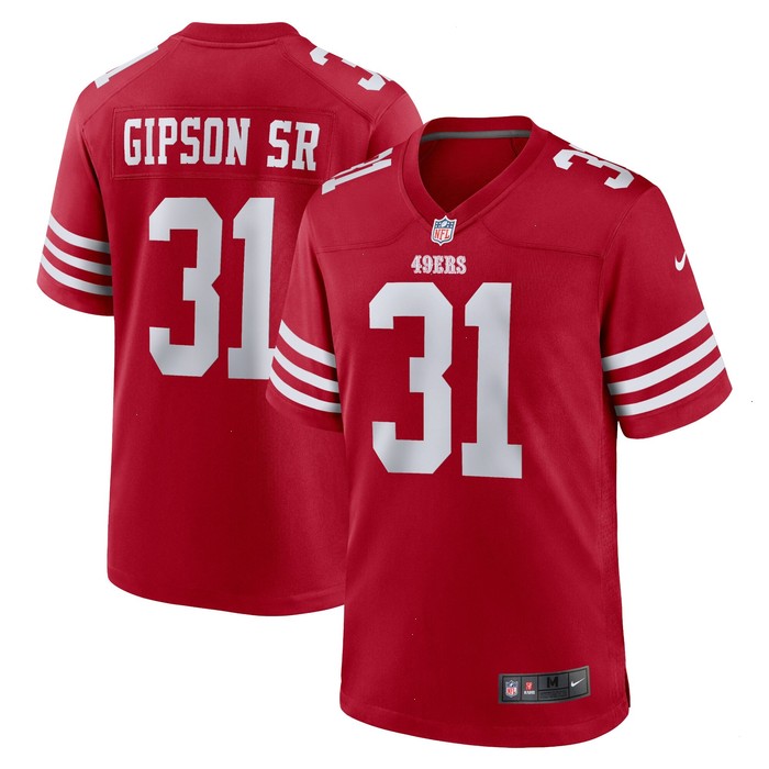 Tashaun Gipson Sr. San Francisco 49ers Nike Home Game Player Jersey - Scarlet