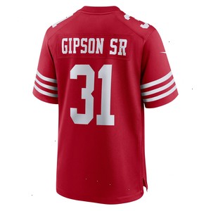 Tashaun Gipson Sr. San Francisco 49ers Nike Home Game Player Jersey - Scarlet