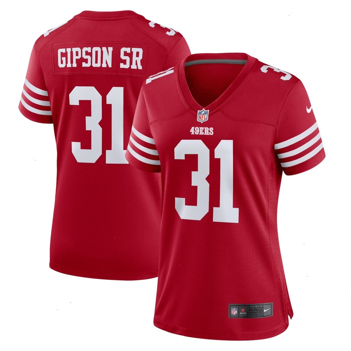 Tashaun Gipson Sr. San Francisco 49ers Nike Women's Home Game Player Jersey - Scarlet