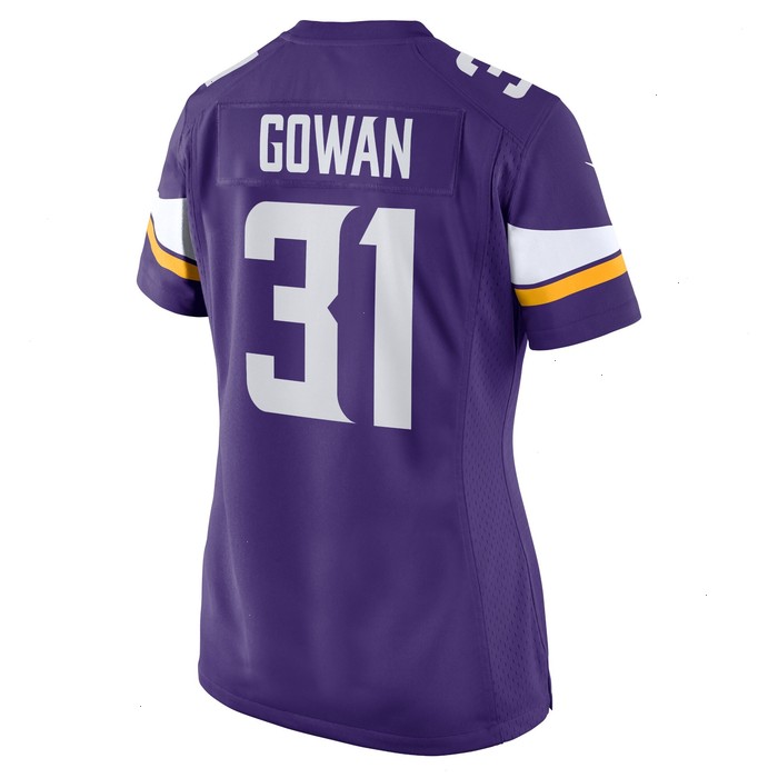 Tay Gowan Minnesota Vikings Nike Women's Home Game Player Jersey - Purple