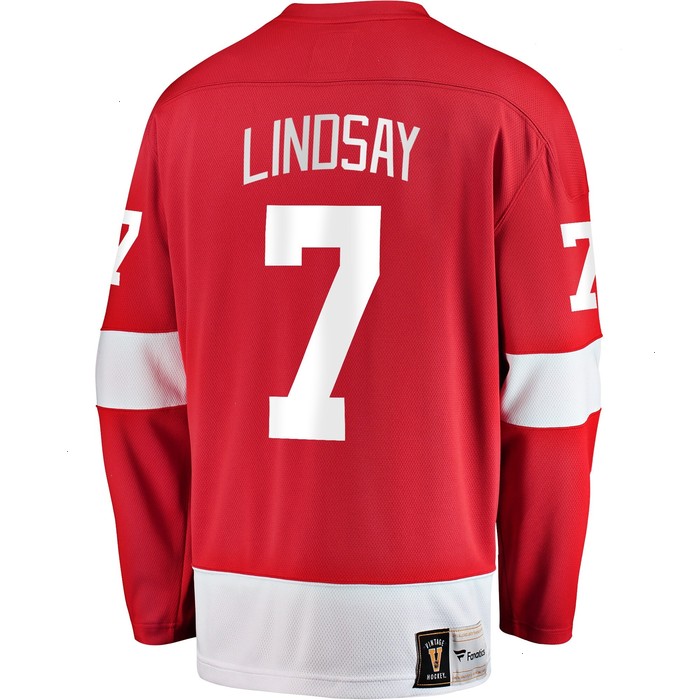 Ted Lindsay Detroit Red Wings Fanatics Branded Premier Breakaway Retired Player Jersey - Red