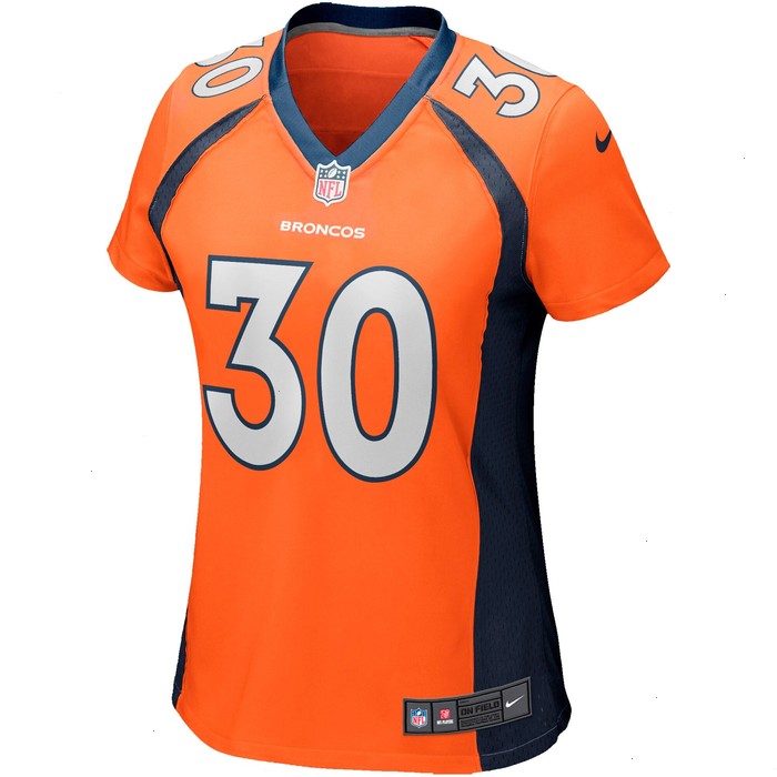 Terrell Davis Denver Broncos Nike Women's Game Retired Player Jersey - Orange