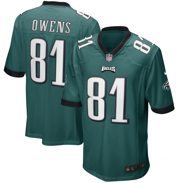 Terrell Owens Philadelphia Eagles Nike Game Retired Player Jersey - Midnight Green