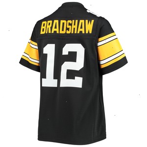 Terry Bradshaw Pittsburgh Steelers Mitchell & Ness Women's Legacy Replica Player Jersey - Black