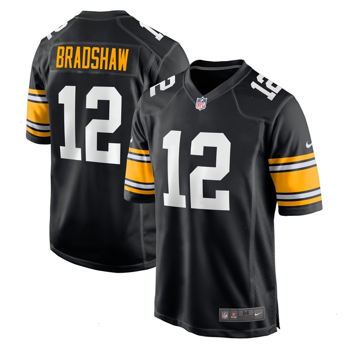 Terry Bradshaw Pittsburgh Steelers Nike Retired Player Jersey - Black