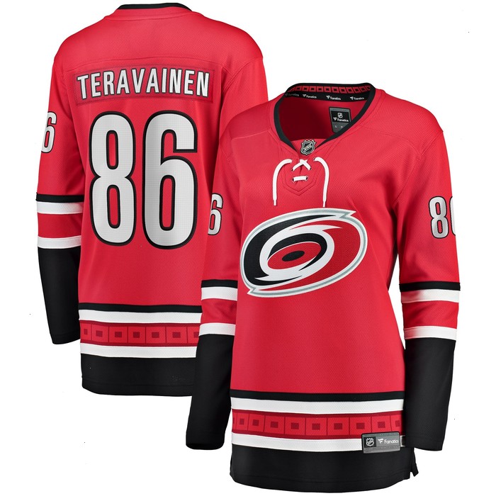 Teuvo Teravainen Carolina Hurricanes Fanatics Branded Women's Alternate Breakaway Player Jersey - Red