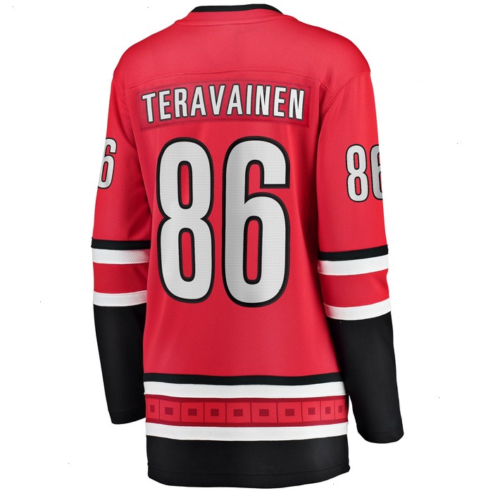 Teuvo Teravainen Carolina Hurricanes Fanatics Branded Women's Alternate Breakaway Player Jersey - Red