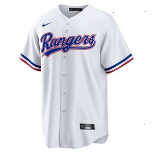 Texas Rangers Nike Home Blank Replica Jersey - White