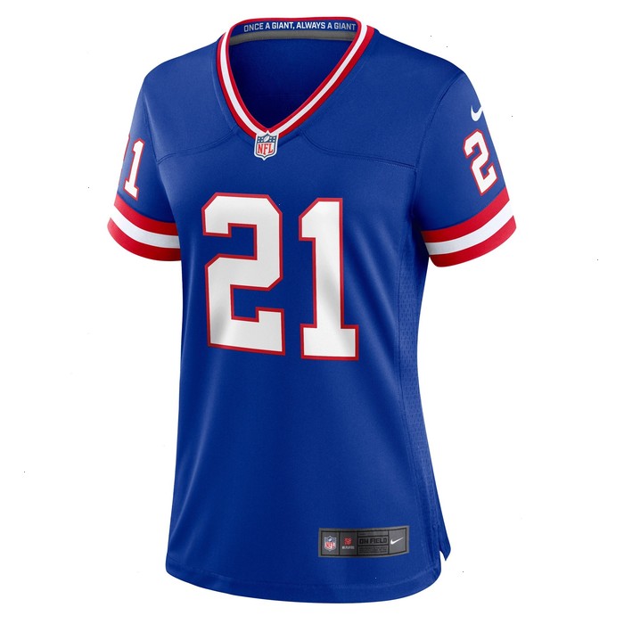 Tiki Barber New York Giants Nike Women's Classic Retired Player Game Jersey - Royal