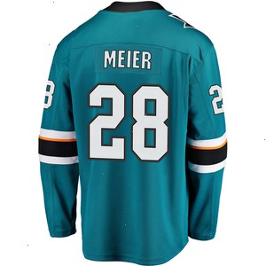 Timo Meier San Jose Sharks Fanatics Branded Home Premier Breakaway Player Jersey - Teal