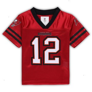 Toddler Tom Brady Red Tampa Bay Buccaneers Team Player Jersey