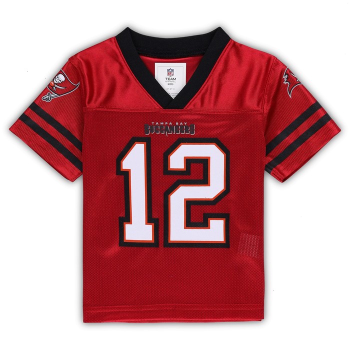 Toddler Tom Brady Red Tampa Bay Buccaneers Team Player Jersey