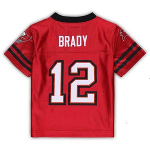 Toddler Tom Brady Red Tampa Bay Buccaneers Team Player Jersey