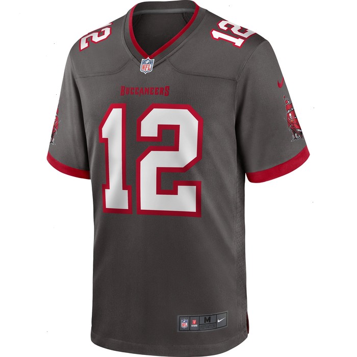 Tom Brady Tampa Bay Buccaneers Nike Alternate Game Jersey - Pewter