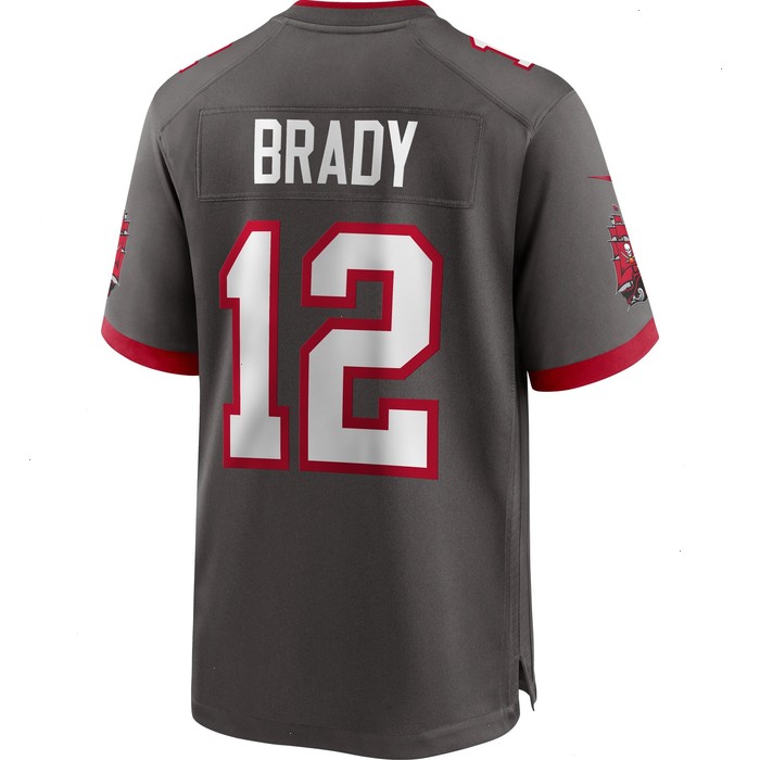 Tom Brady Tampa Bay Buccaneers Nike Alternate Game Jersey - Pewter