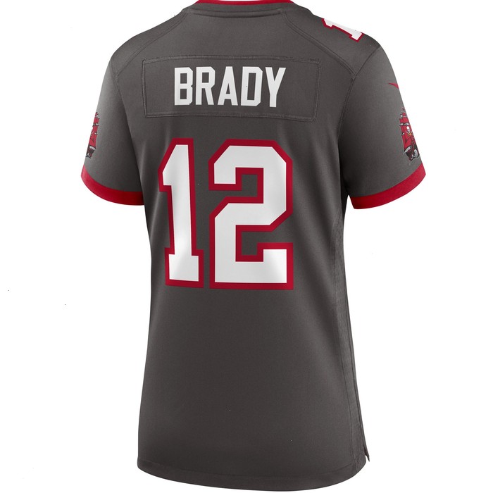 Tom Brady Tampa Bay Buccaneers Nike Women's Alternate Game Jersey - Pewter