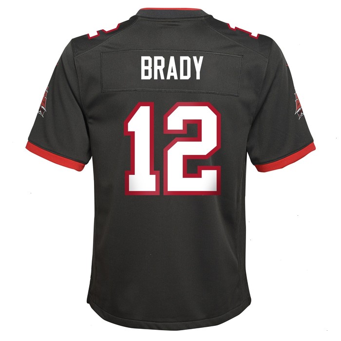 Tom Brady Tampa Bay Buccaneers Nike Youth Alternate Game Jersey - Pewter