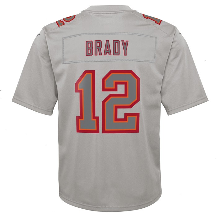 Tom Brady Tampa Bay Buccaneers Nike Youth Atmosphere Game Jersey - Gray