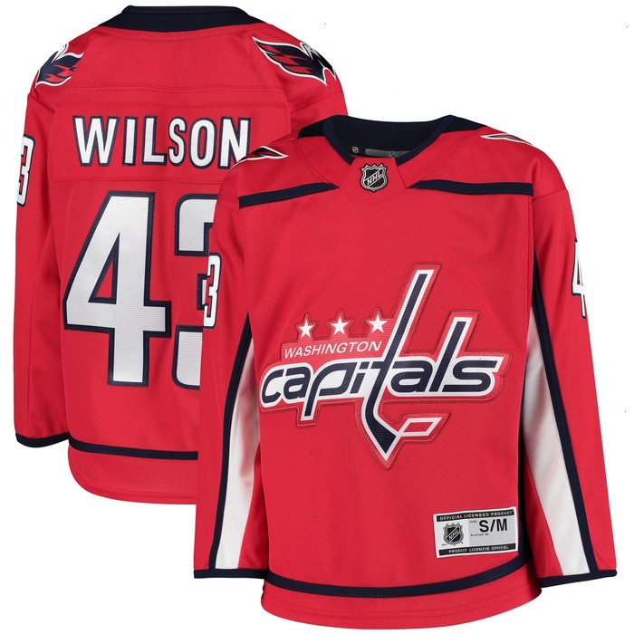 Tom Wilson Washington Capitals Youth Home Premier Player Jersey - Red