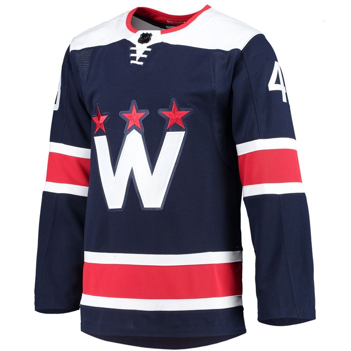 Tom Wilson Washington Capitals adidas Alternate Primegreen Authentic Pro Player Jersey - Navy