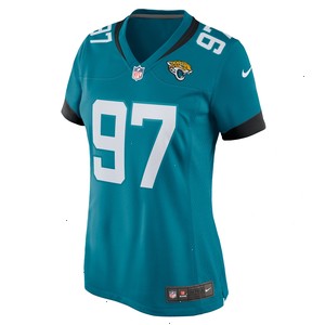 Tommy Togiai Jacksonville Jaguars Nike Women's Team Game Jersey - Teal