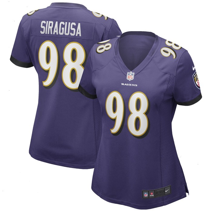 Tony Siragusa Baltimore Ravens Nike Women's Game Retired Player Jersey - Purple