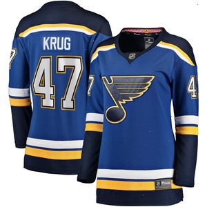 Torey Krug St. Louis Blues Fanatics Branded Women's Home Premier Breakaway Player Jersey - Blue