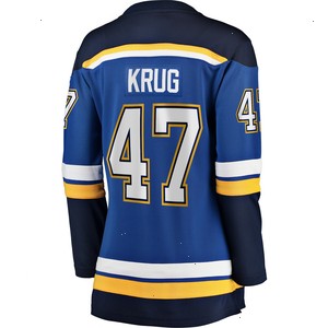 Torey Krug St. Louis Blues Fanatics Branded Women's Home Premier Breakaway Player Jersey - Blue