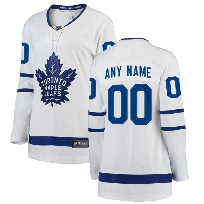 Toronto Maple Leafs Fanatics Branded Women's Away Breakaway Custom Jersey - White