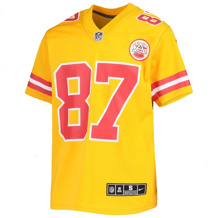 Travis Kelce Kansas City Chiefs Nike Youth Inverted Team Game Jersey - Gold