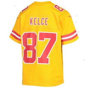 Travis Kelce Kansas City Chiefs Nike Youth Inverted Team Game Jersey - Gold