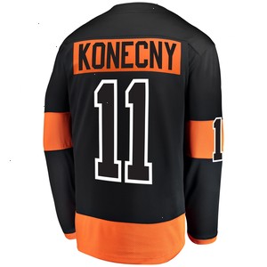 Travis Konecny Philadelphia Flyers Fanatics Branded Alternate Breakaway Player Jersey - Black