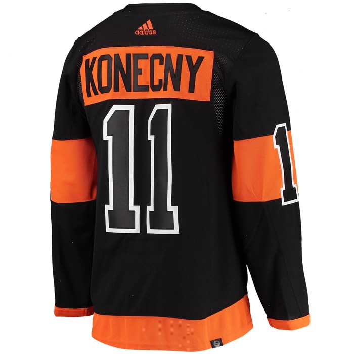 Travis Konecny Philadelphia Flyers adidas Alternate Primegreen Authentic Pro Player Jersey - Black