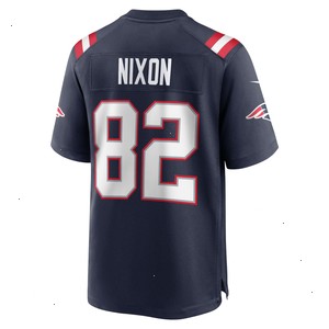 Tre Nixon New England Patriots Nike Player Game Jersey - Navy