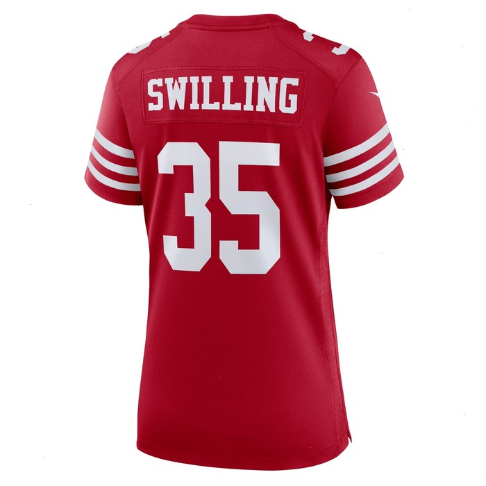 Tre Swilling San Francisco 49ers Nike Women's Team Game Jersey - Scarlet