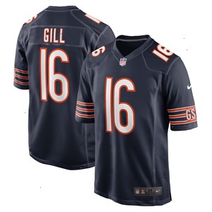 Trenton Gill Chicago Bears Nike Game Player Jersey - Navy