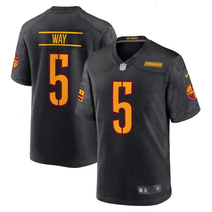 Tress Way Washington Commanders Nike Alternate Game Player Jersey - Black