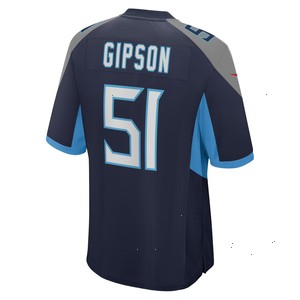 Trevis Gipson Tennessee Titans Nike Team Game Jersey - Navy