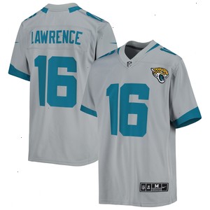 Trevor Lawrence Jacksonville Jaguars Nike Youth Inverted Team Game Jersey - Silver