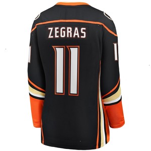 Trevor Zegras Anaheim Ducks Fanatics Branded Women's Home Breakaway Player Jersey - Black