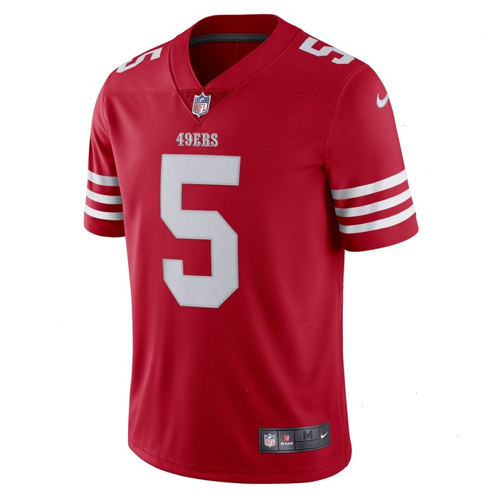 Trey Lance San Francisco 49ers Nike Vapor Limited Jersey - Scarlet