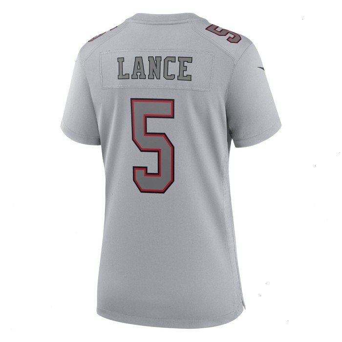 Trey Lance San Francisco 49ers Nike Women's Atmosphere Fashion Game Jersey - Gray