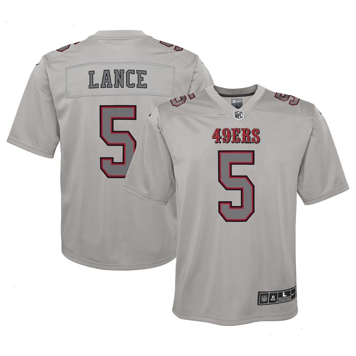 Trey Lance San Francisco 49ers Nike Youth Atmosphere Game Jersey - Gray