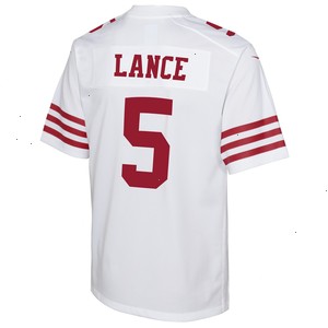 Trey Lance San Francisco 49ers Nike Youth Game Jersey - White