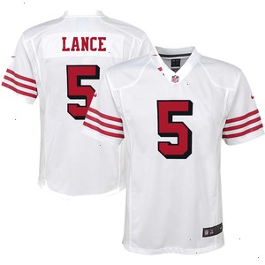 Trey Lance San Francisco 49ers Nike Youth Game Jersey - White V1