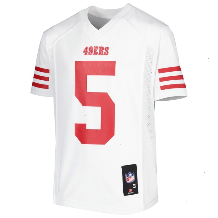 Trey Lance San Francisco 49ers Youth Team Replica Player Jersey - White