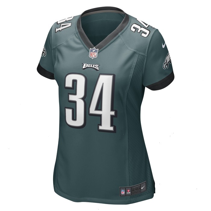 Trey Sermon Philadelphia Eagles Nike Women's Game Player Jersey - Midnight Green