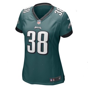 Trey Sermon Philadelphia Eagles Nike Women's Team Game Jersey - Midnight Green